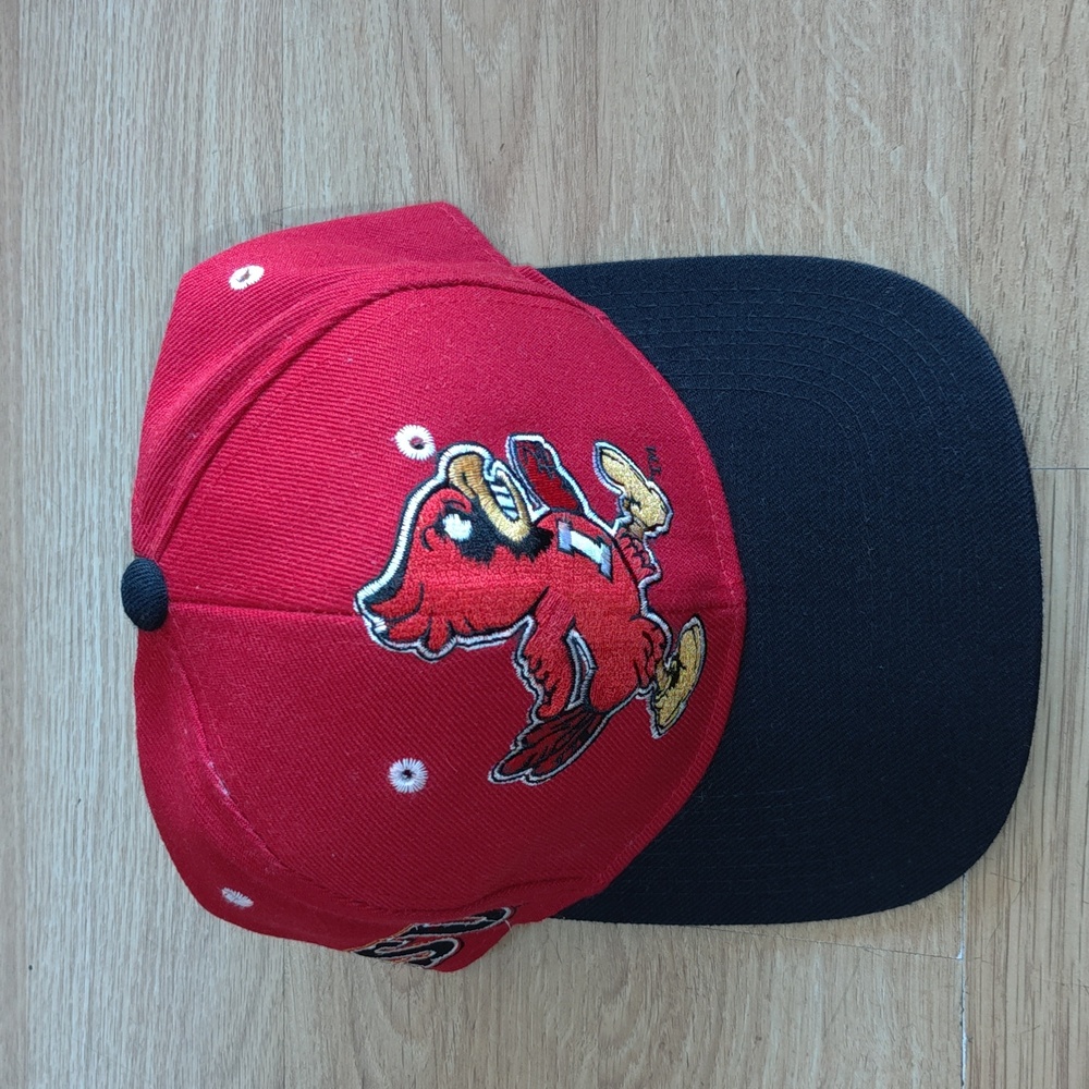 Vtg Zephyr Graf-x Iowa State Cyclone College Football Snapback Hat 7 1/4 Rare